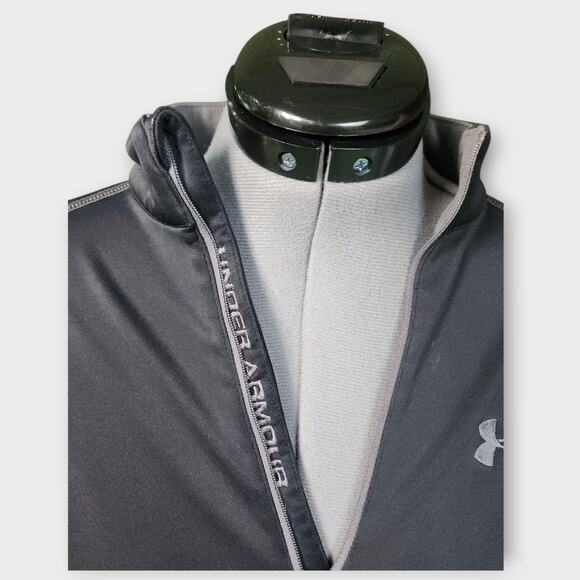 Under Armour Pullover Womens S Gray 1/4 Zip Golf Sweater Zip Pockets Performance - Picture 4 of 6